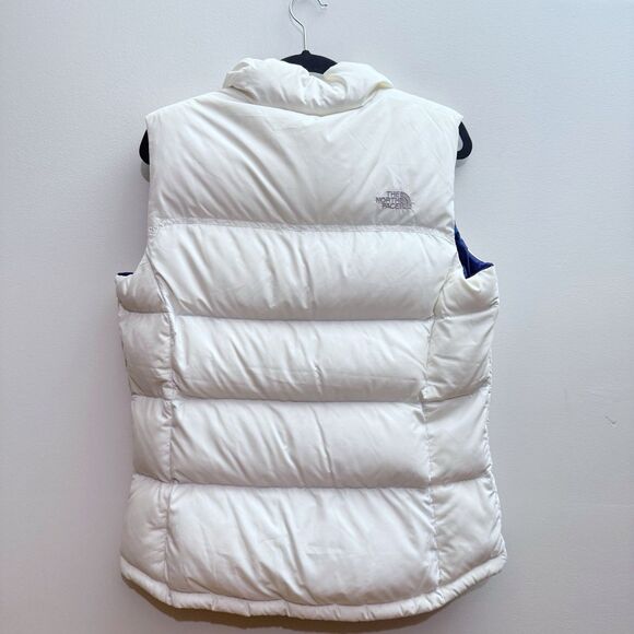 THE NORTH FACE NUPTSE 700 GOOSE DOWN QUILT PUFFER WHITE VEST JACKET Medium - Picture 6 of 10